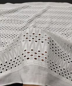 All Over Design Cotton Embroidery Fabric (Eyelet Fabric)