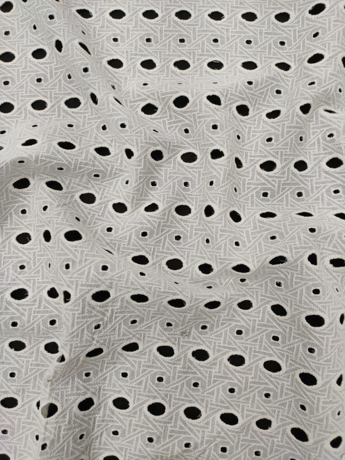 White color Cotton Cambric Embroidery Dyeable fabric for Women's Kurta