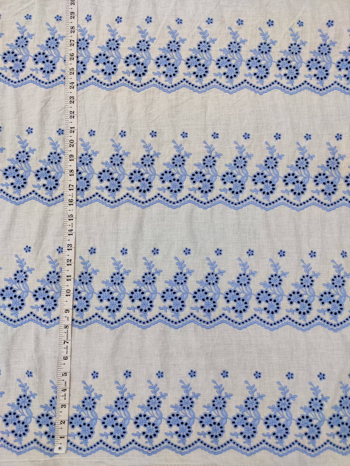 White color Cotton Cambric Embroidery Dyeable fabric for Women's Shirts