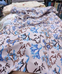 Multicolor Cotton Poplin print fabric for Women's Kurti