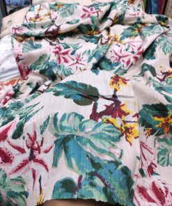 Multicolor Cotton Dobby Print fabric for Women's Kurta