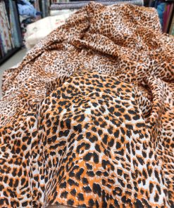 Multicolor Cotton flex Leopard print fabric for Women's kurta
