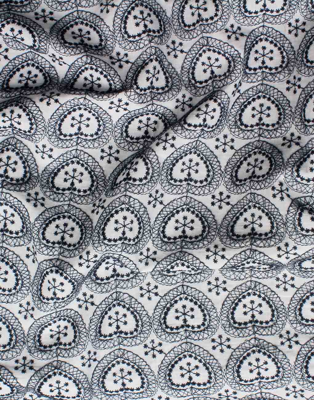 Mutlicolor Cotton Hakoba Embroidery fabric For Women's Top - Image 7