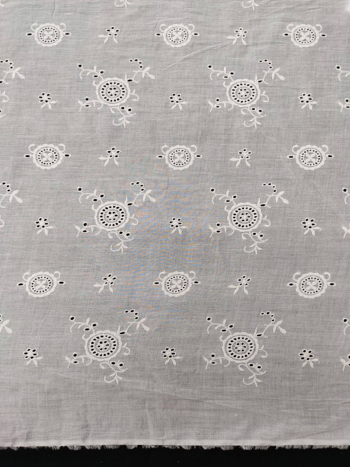 White Color Cotton Hakoba Embroidery Fabric For Women's Short Kurta