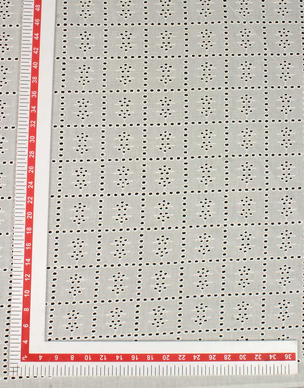 RFD Cotton Hakoba Fabric – All Over Box Design | Ready for Dyeing - Image 3