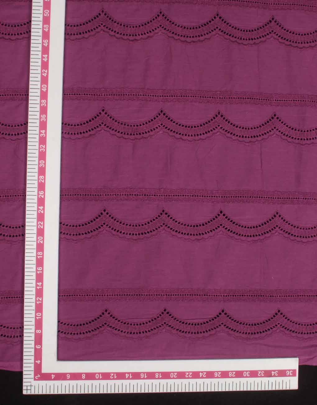 Purple Cotton Embroidery – Minimal & Lightweight Design - Image 3