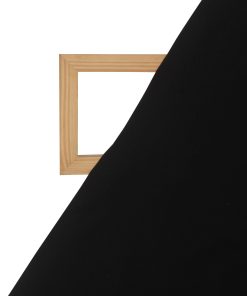 Black color Polyester Textured fabric for Women's Dress