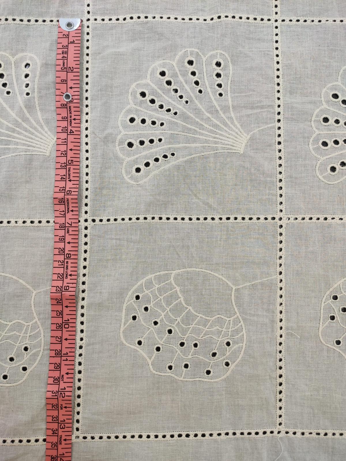 Grey Cotton Cambric Embroidery Fabric