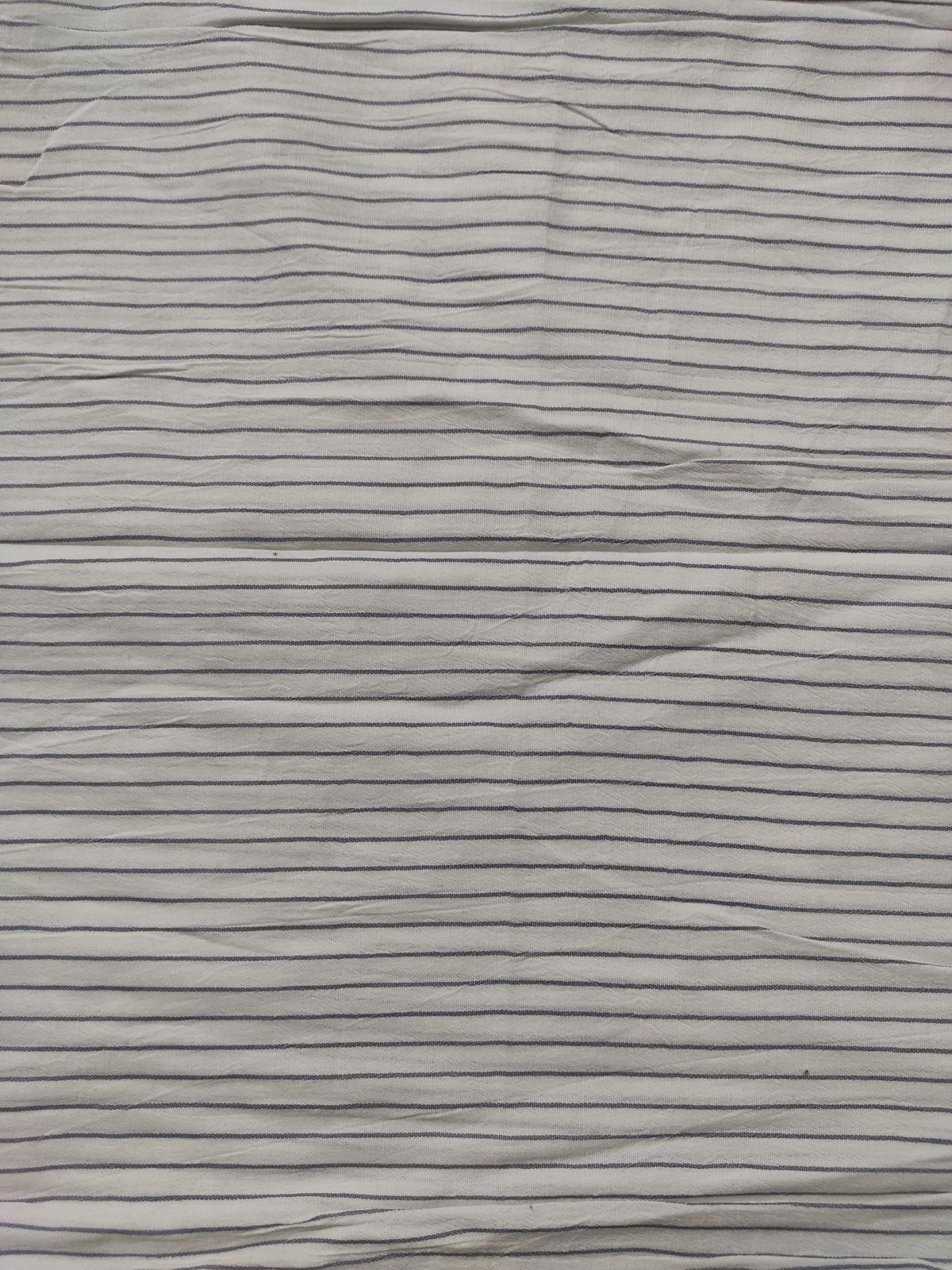 Off White Striped Printed Rayon Crepe Fabric | Charu Creation - Image 3