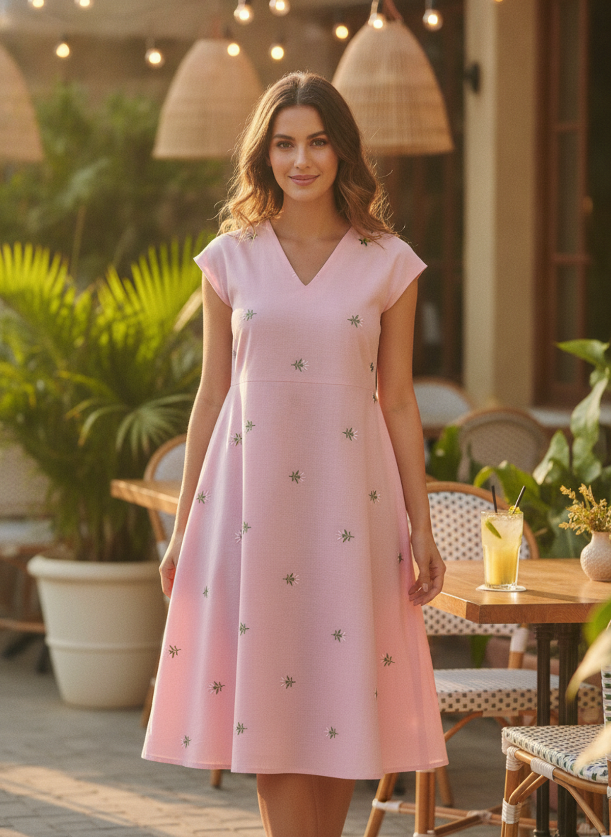 Lilac Cotton Voile Fabric with Floral Buti Embroidery | Charu Creation - Image 5