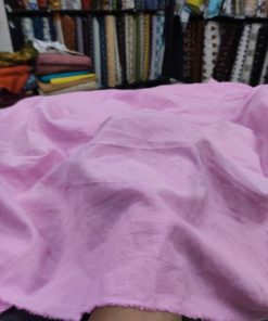 Solid Lilac Lightweight Cotton Chambray Fabric | Charu Creation