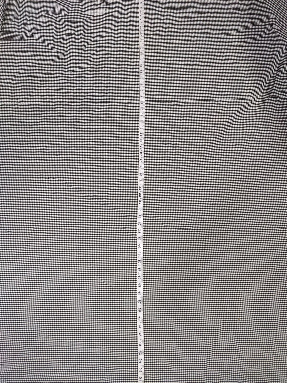 Black & White Cotton Yarn Dyed Gingham Fabric | Charu Creation - Image 4
